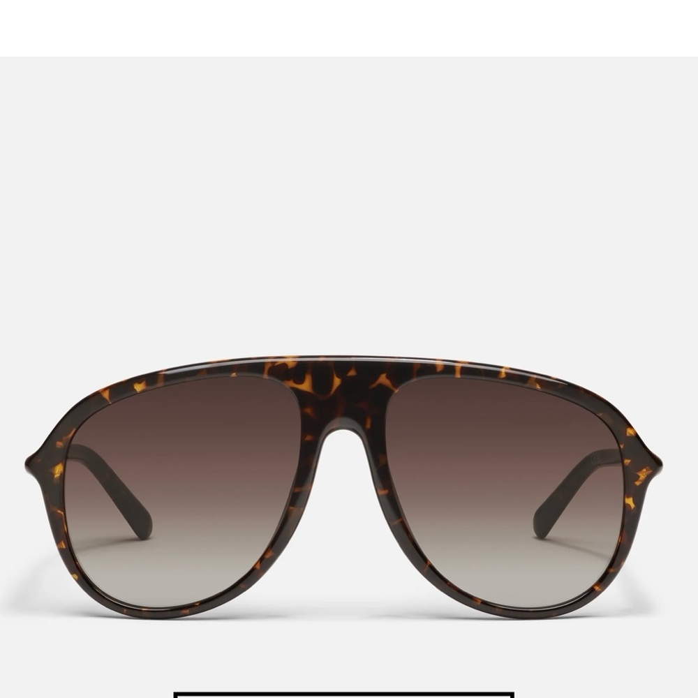 Quay Australia Chart Topper Dark Tort Sunglasses